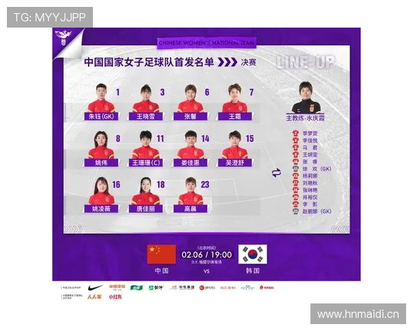 中国女足首发公布 张琳艳出战王霜待命